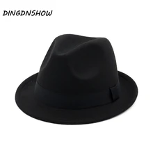 [DINGDNSHOW] Модные фетровые шляпы шерстяной джазовый Теплая Зимняя кепка Sombrero Hombre элегантные шапки для женщин и мужчин