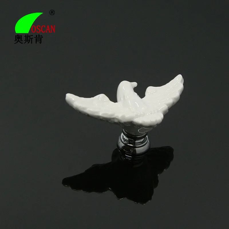 MEGAIRON الأطفال غرفة مقابض باب لطيف مقابض خزانة النسر لخزانة ملابس بأدراج مقابض السيراميك دولاب التأثيرات مع مسامير