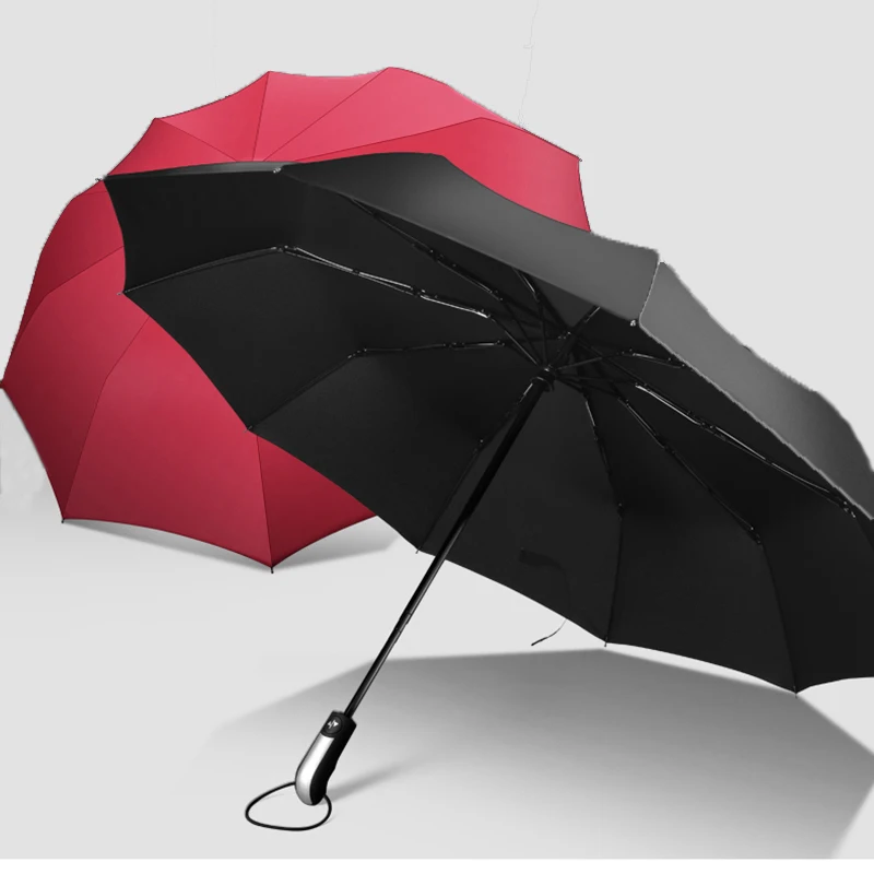 

Fully automatic folding umbrella to increase windproof ten bone business umbrella