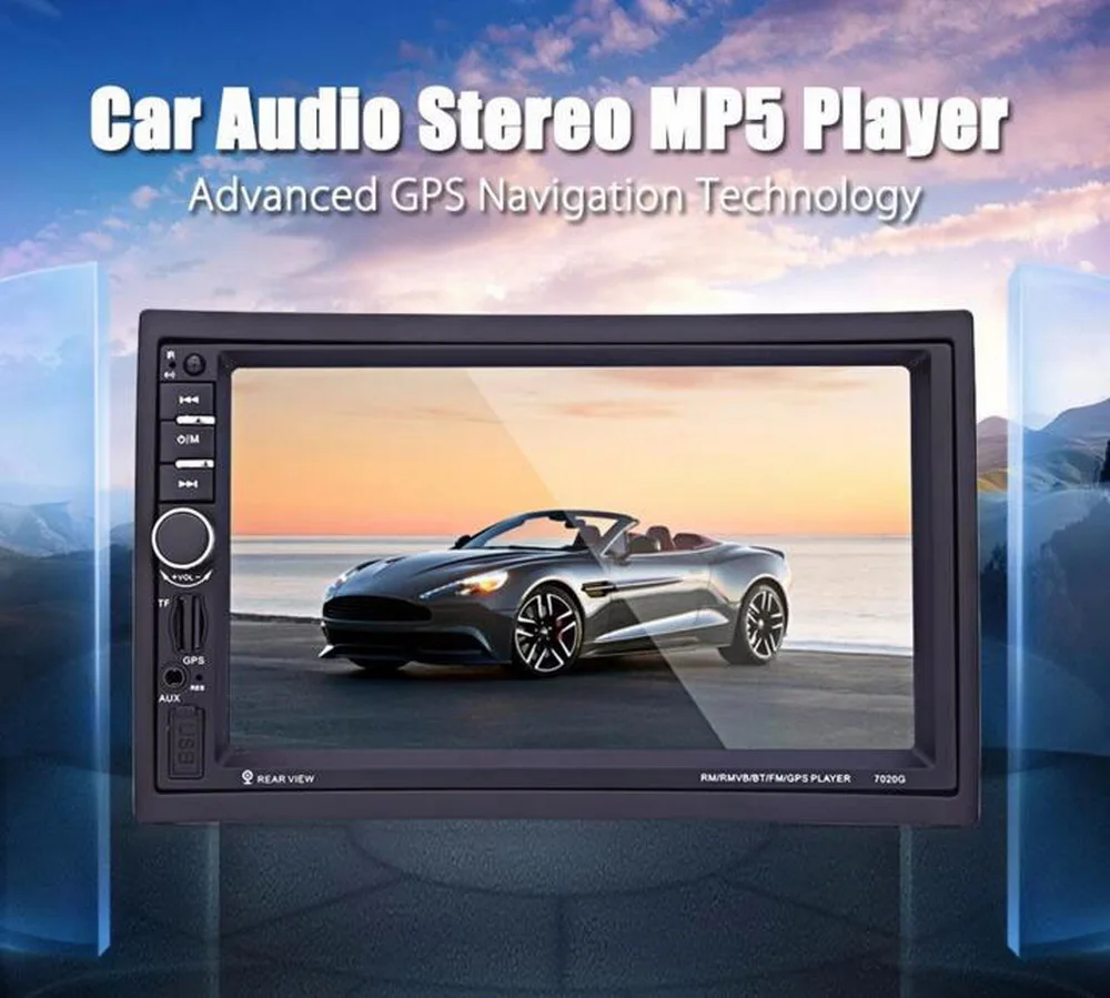 Автомагнитола 2DIN 7 дюймов сенсорный экран MirrorLink HD MP5 видеоплеер + камера заднего