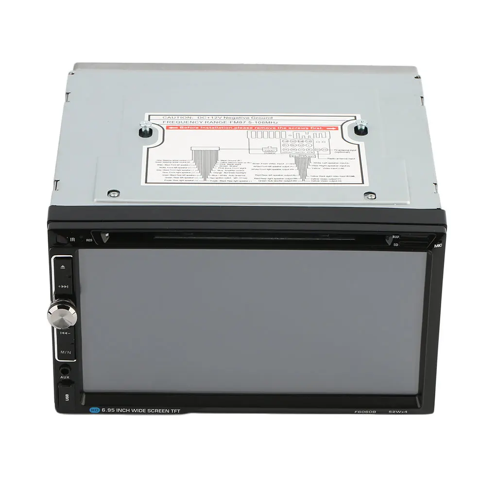 

F6060B Universal Car Vehicle 7 Inch Large Touch Screen Display Dual Din DVD Player Multimedia Player Car Entertainment