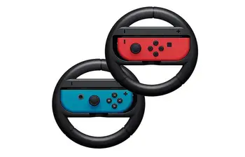 

Joy-Con Wheel Left & Right ( Black, Blue, Red ) - Comfort Gamepad Wheel Controller Grip for Nintendo Switch (Set of 2)