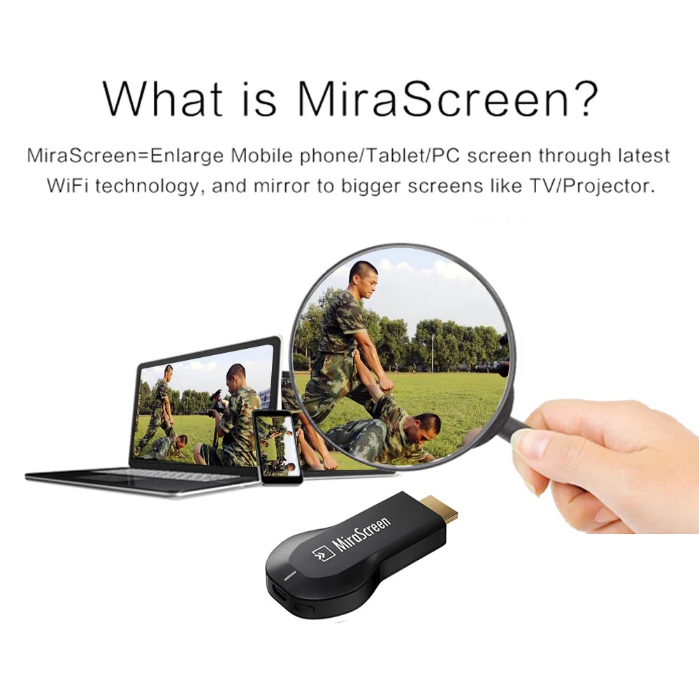 Wi-Fi Дисплей приемник MiraScreen OTA TV Stick DLNA AirPlay Miracast для ПК Android Windows IOS для телевизора зеркалирование