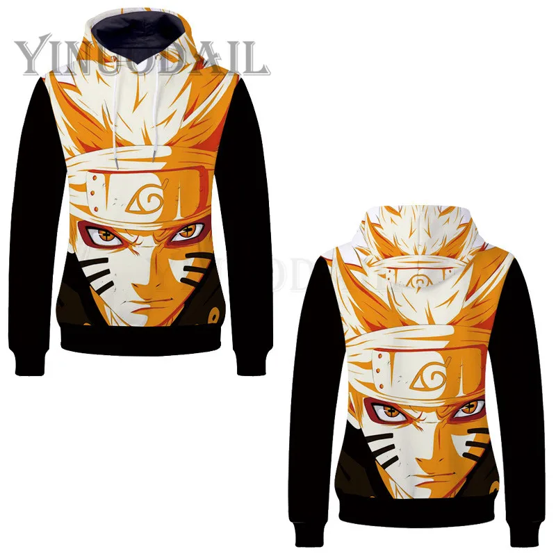 2019 Аниме толстовки Наруто унисекс пуловер Harajuku худи Hokage удзумаки Учиха Саске