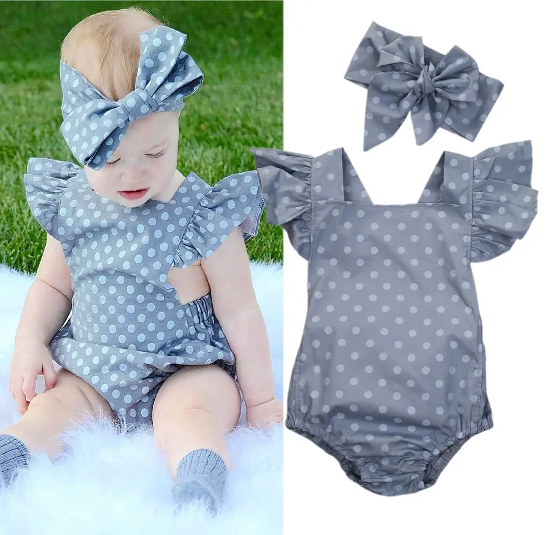 2 шт. комбинезон в горошек для новорожденных девочек|polka dot romper|infant babyrompers rompers |