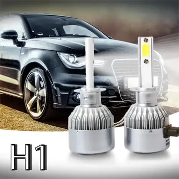 

Aluminum 8000LM Light Sourcing 2pcs C6 LED Car Headlight Kit COB H1 36W 7600LM White Light Bulbs Life expectancy 50000 H