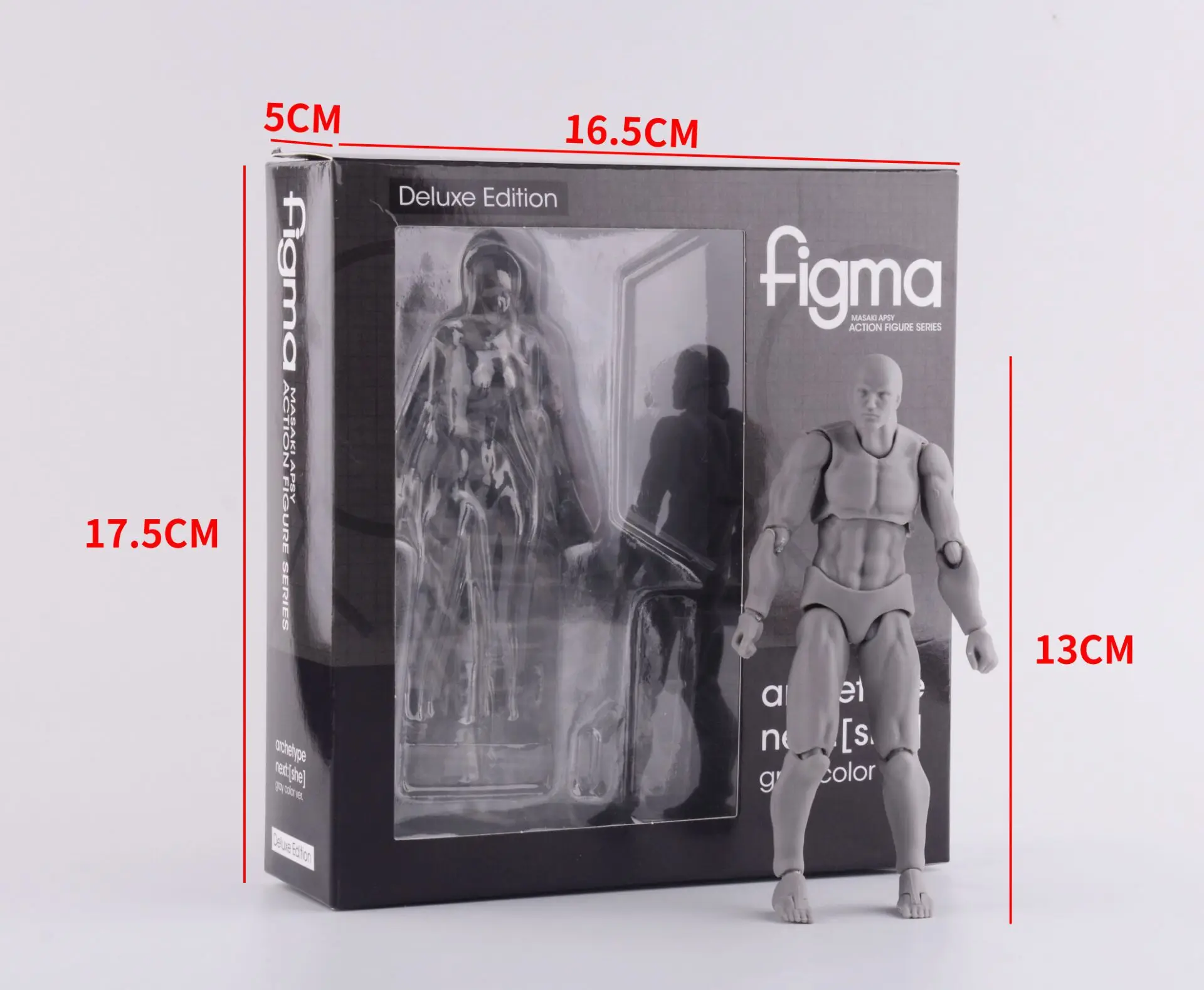 Figma Deluxe Edition тело Кун тело Чан BJD Суставы подвижные фигурки модель игрушки - Цвет: body kun grey