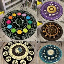 Горячая Распродажа мягкий фланелевый Противоскользящий круглый ковер компьютерный стул коврик Созвездие коврик для гостиной Детская спальня круглые коврики