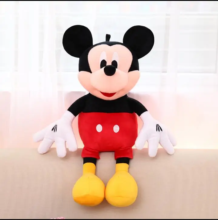 2 шт./лот, 28 см, мягкие плюшевые игрушки с Микки Маусом и Минни Маус, низкая цена и высокое качество, подарок для детей