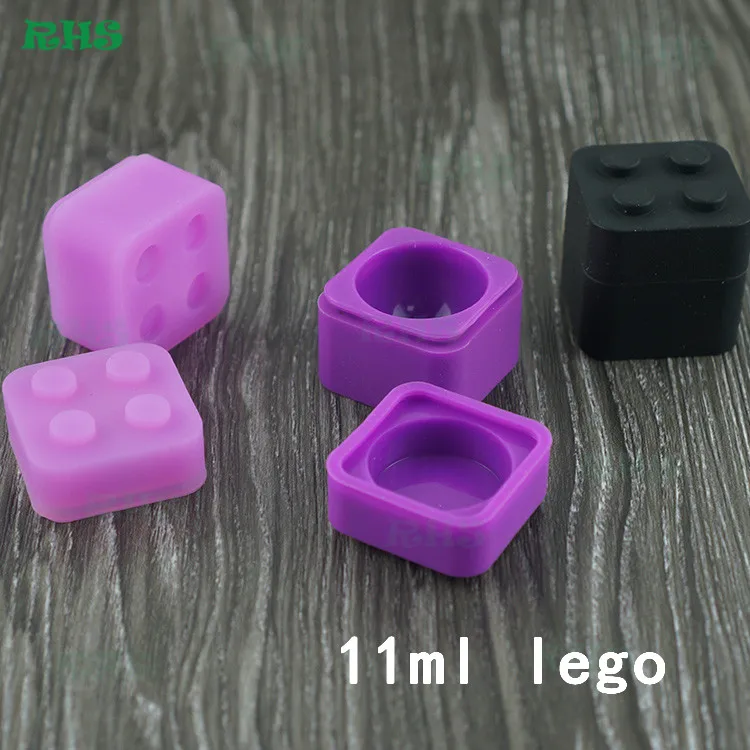 Одобрено FDA силиконовые контейнеры для хранения lego 11 мл 30*30*30 мм контейнер