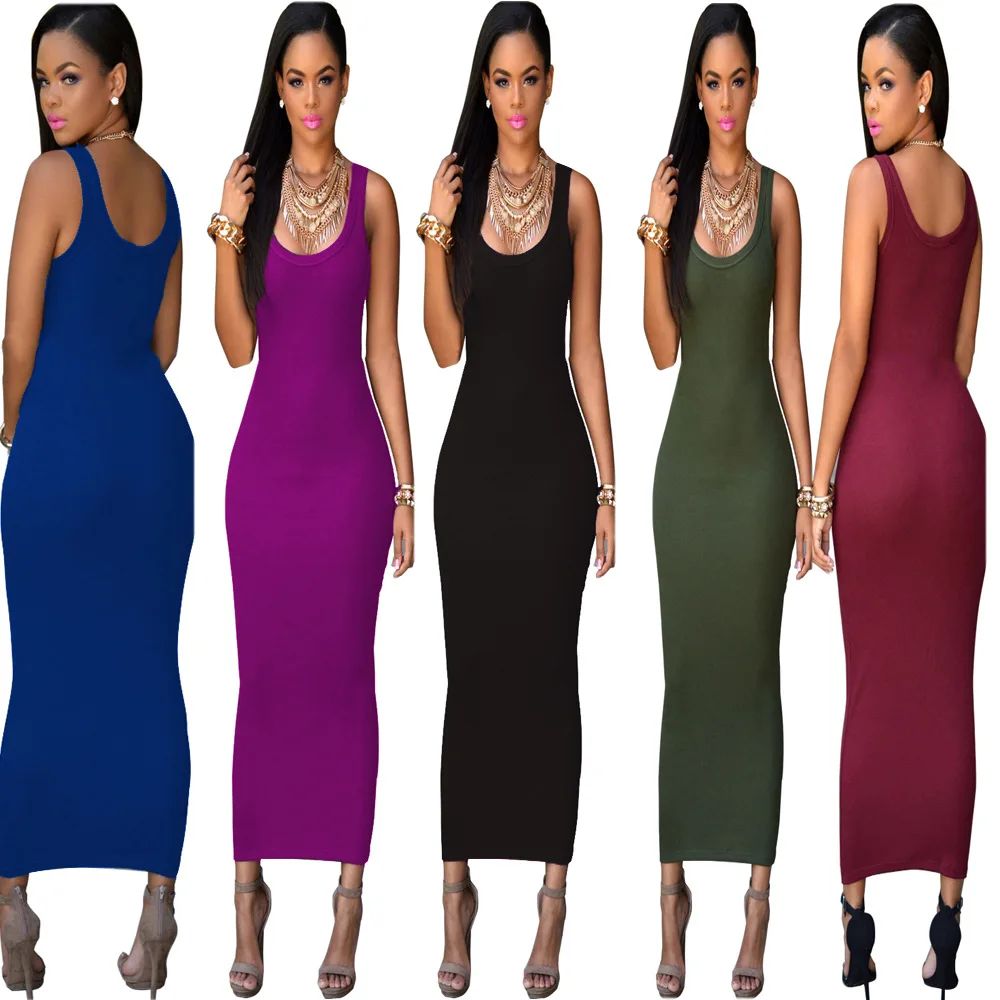 super long women tank top dress extra plus size clothing female best dress for plus size