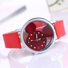 child Watch Women 2016 Fashion Brand Luxury Mickey Mouse Casual Quartz Wristwatches Ladies Dress Clock Girl Cartoon Watch