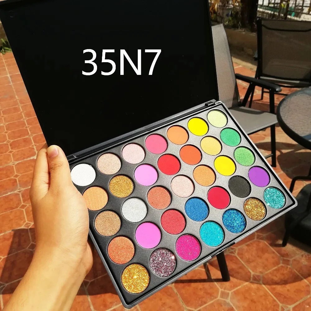 2018 newest OEM private label makeup palette 35 Colors Eyeshadow Palette Custom Makeup Palette