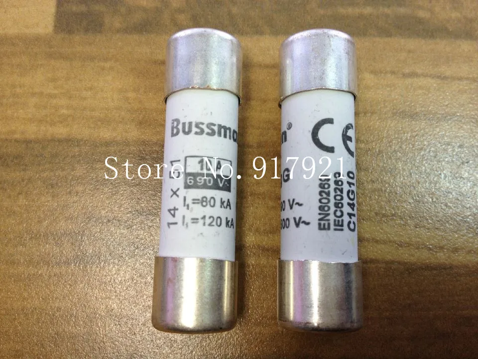 

[ZOB] The United States Bussmann C14G10 BUSS 10A 690V14X51 fuse fuse original --10PCS/LOT