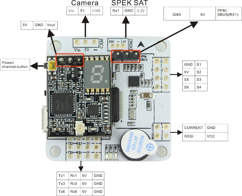 Emax F4 Magnum Все в одном FPV стековая башня Системы OMNIBUSF4 прошивки F4 OSD 4 в 1 BLHeli_S 30A ESC VTX FrSky XM+ RX для DJI Mavic Drone