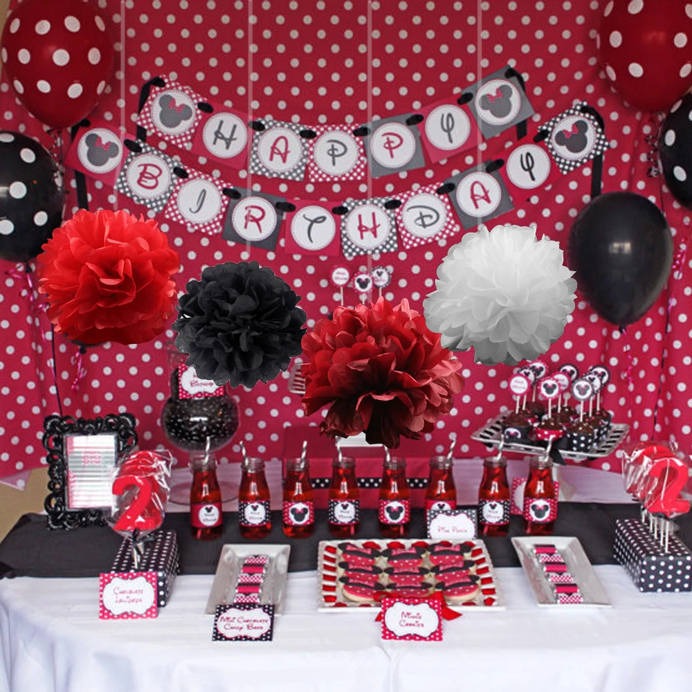 

80pcs/set 27 colors paper pompoms Wedding Decorative Props Supplies Tissue Paper hanging Wedding Party Festival Decoration