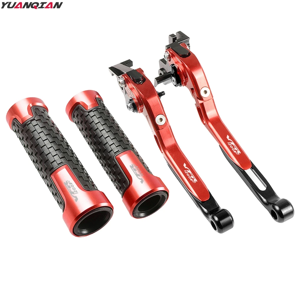 

For Honda VFR1200F VFR 1200 F 2010-2016 Adjustable Foldable Extending Motorcycle Brake Clutch Levers Handlebar Hand Grips Set