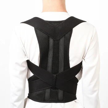 YINGTOUMAN Adjustable Magnetic Posture Corrector Corset Back Brace Back Belt Lumbar Support Shoulder Pad Corrector For Men Women