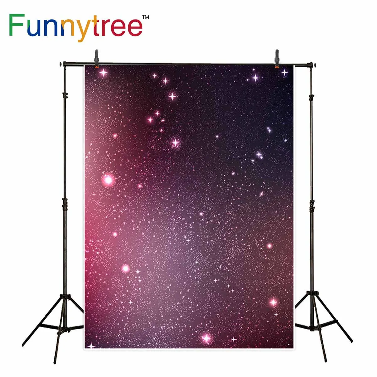 Фоны Funnytree для фотостудии звездное небо блестящие Звезды Космос фон Фотография