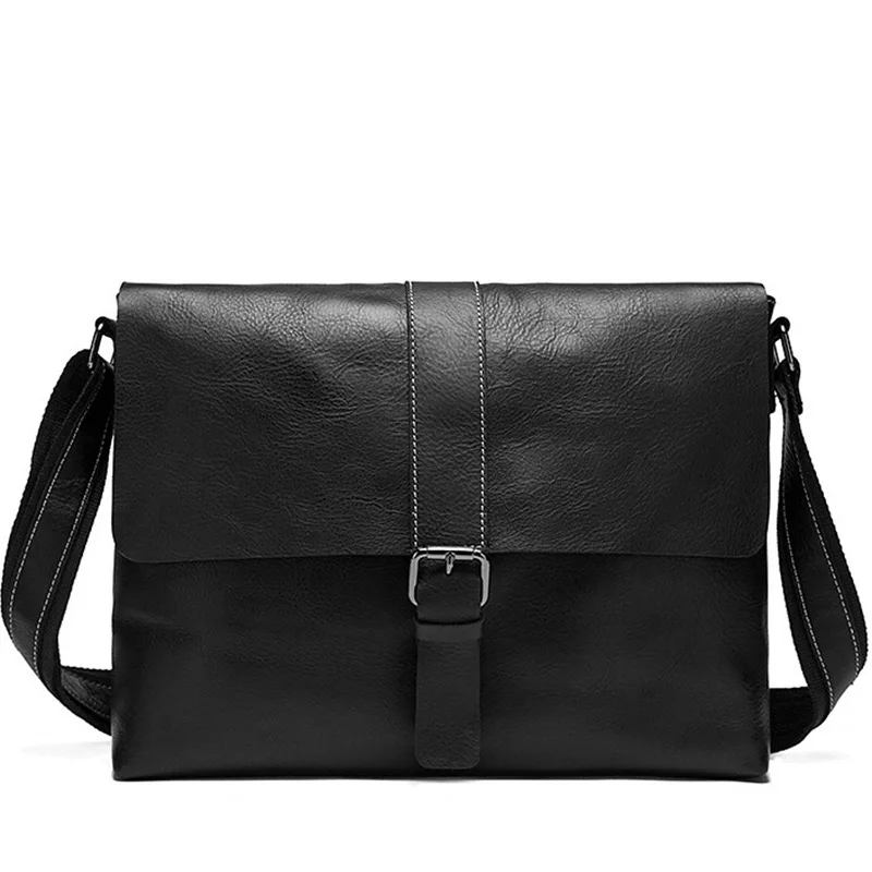 

Genuine Leather Fashion Casual Shoulder Bag Messenger Bag Men Bag Purse Business Retro Postman Bags