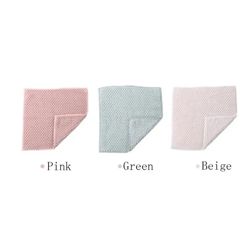 

Nonstick Oil Coral Velvet Hanging Hand Towels Kitchen Dishclout pano de limpieza chiffon de nettoyage 2qw0720