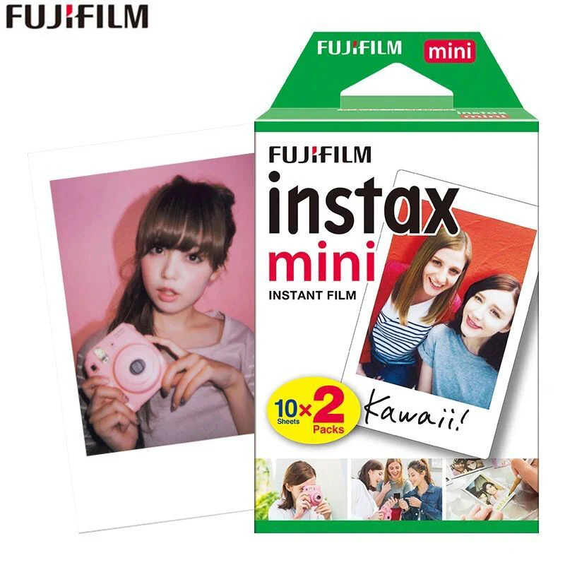 

Original 20 sheets Fujifilm Instax mini 8 films white Edge 3 Inch for Instant Camera 7 9 25 50s 70 90 sp-1 sp-2 Photo paper