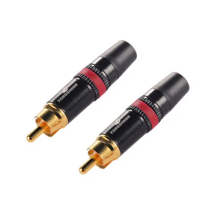 10 шт./лот Neutrik китайская фабрика разъем RCA Phono Jack золотой красное кольцо|china version|china