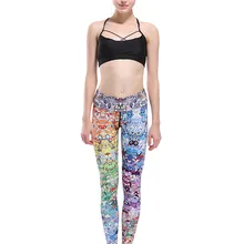 Женские гибкие принты животных из мультфильмов обтягивающие штаны для тренировок в тренажерном зале для йоги бега занятий спортом леггинсы для фитнеса дропшиппинг