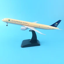 20cm Metal Plane Model Saudi Arabian Airlines Boeing 777 Airplane Model w Stand Aircraft pulley landing gear Collect gifts TOYS 20cm Metal Plane Model Saudi Arabian Airlines Boeing 777 Airplane Model w Stand Aircraft pulley landing gear Collect gifts TOYS