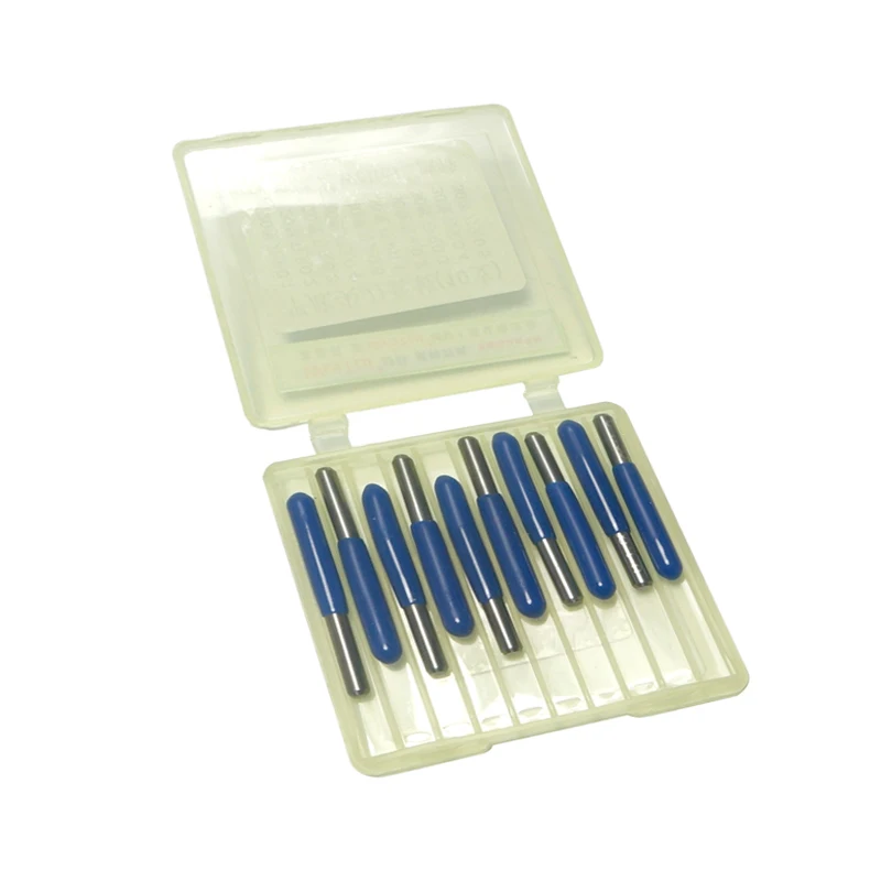 

10PCS Carbide Engraving Bits PCB Board CNC Cutter 3.175mm 10 20 30 Degree Engraving Cutters CNC Router Tool for Wood Plastics