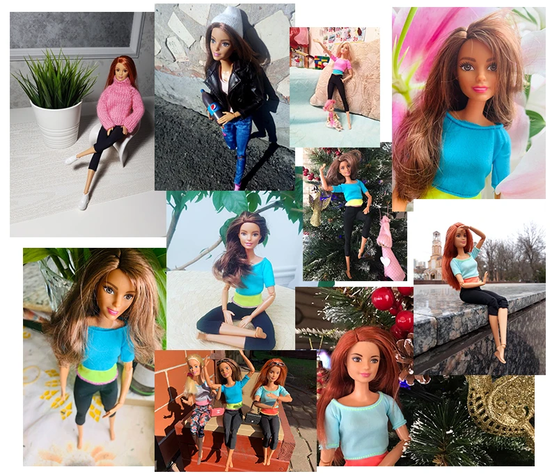 Бренд Barbie Ограниченная серия, 3 стиля, модные куклы, модель йоги, Игрушки для маленьких детей, подарок на день рождения, кукла Барби, модель Boneca DHL81