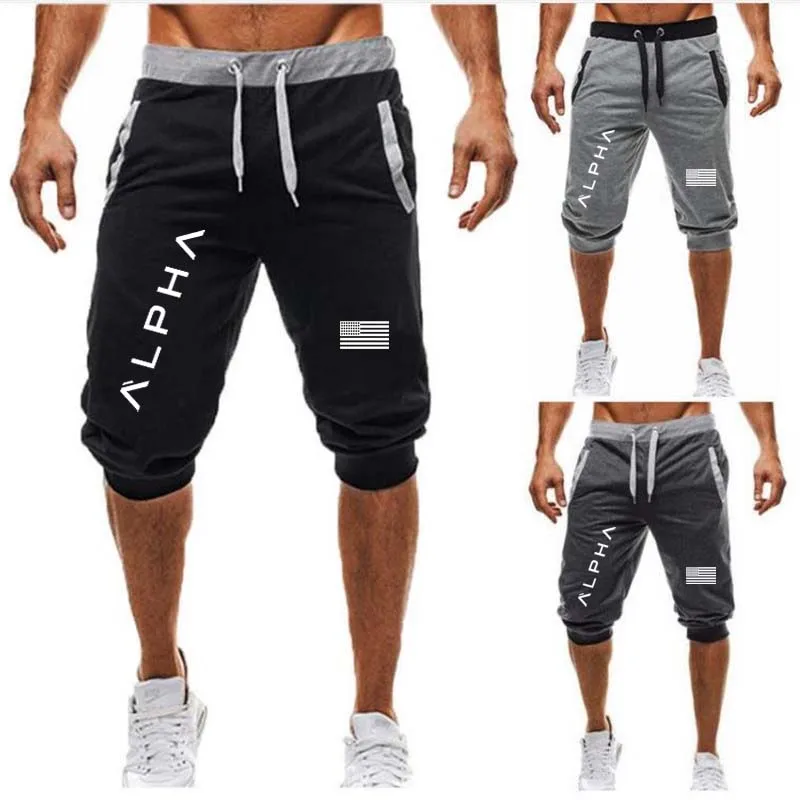 

2019 Men Summer Casual Shorts Men Brand New Board Shorts Fashion logo printing Sweatpants Shorts Man Fitness Drawstring shorts