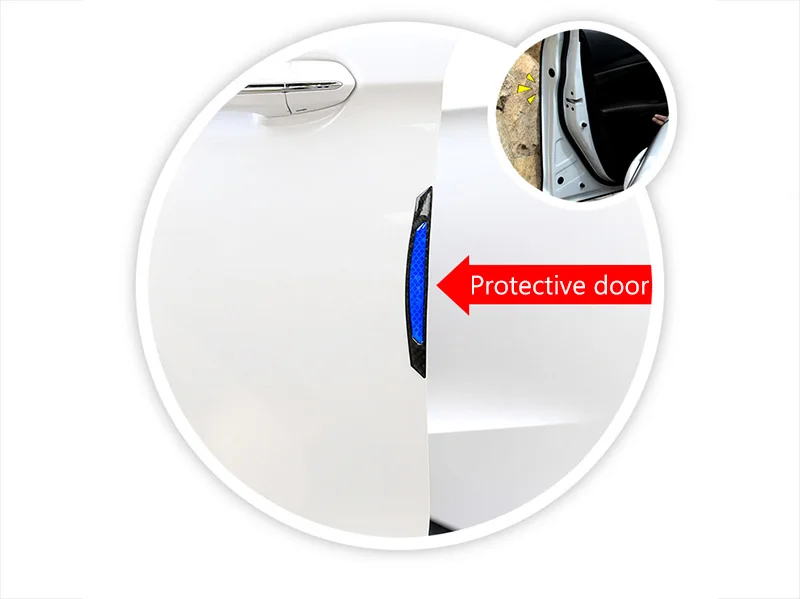 Защита дверей автомобиля Светоотражающая полоса 4 шт./компл. для Toyota Avalon