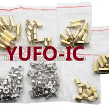 Комплект винтовой гайки комплект медной колонки(15 мм+ 6 мм)(6 мм+ 6 мм)(10 мм+ 6 мм)(3*6 винт)(гайка M3) 6 мм 10 мм Набор diy монтажная плата