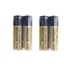 4PCS 4000mAh Rechargeable 18650 Battery for Headlamp Headlight Flashlight Latest