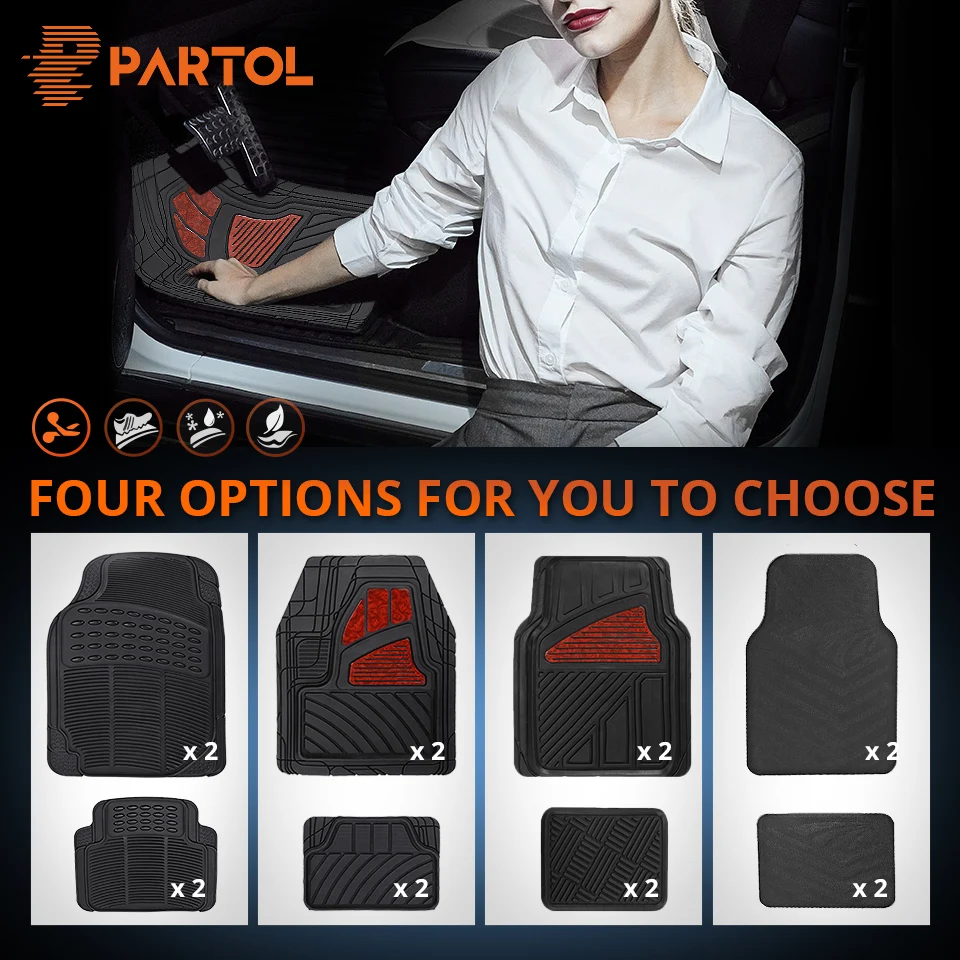 Partol 4Pcs/Set Car Waterproof Floor Mats Universal PVC Auto Floor Mats Car Carpet for Lada Honda KIA BMW Toyota VW Golf Mazda Partol 4Pcs/Set Car Waterproof Floor Mats Universal PVC Auto Floor Mats Car Carpet for Lada Honda KIA BMW Toyota VW Golf Mazda