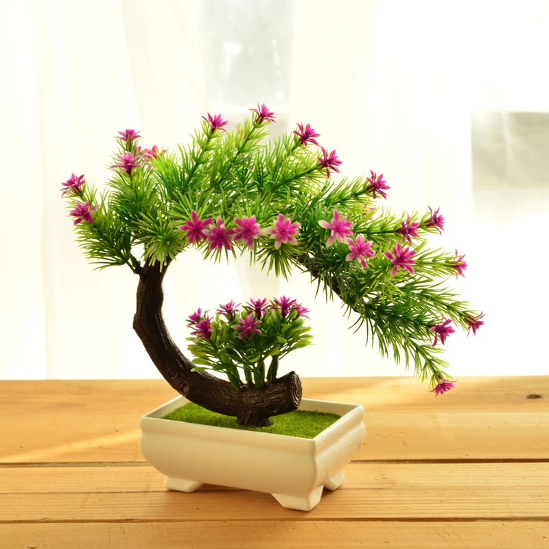 Garden Decoration Flower Bonsai  Miniatures Tree Figurine Simulation Plants 