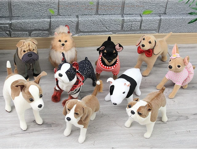 高品質シミュレーション犬ぬいぐるみチワワブルドッグシャーペイ