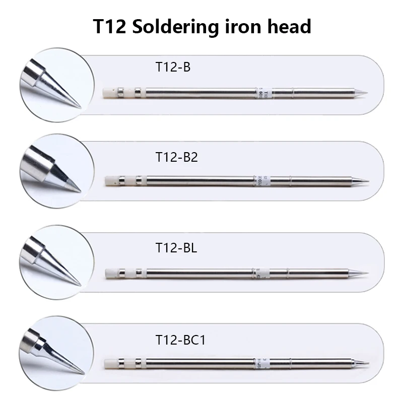 5 шт. T12 жало паяльника T12-B T12-BL T12-I T12-JL02 T12-KU жало паяльника для T12 паяльная станция сварочные инструменты