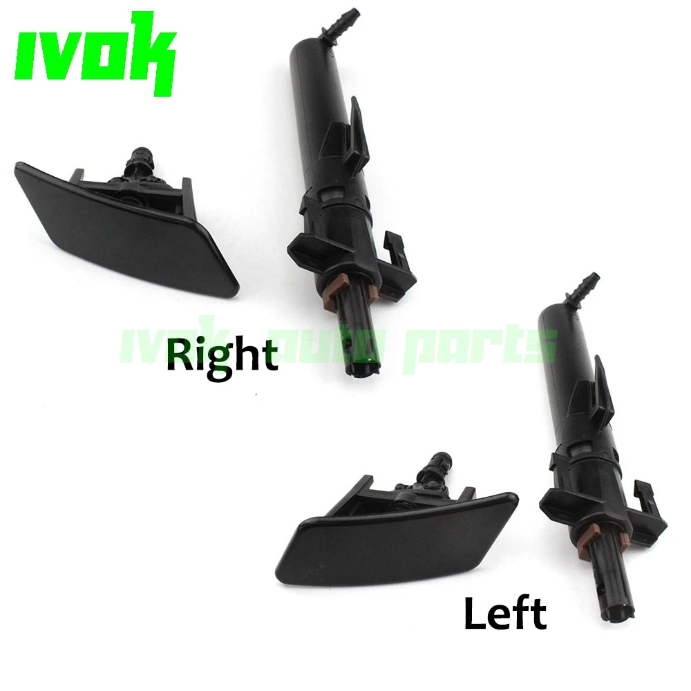 

Left & RigLeft&Right Headlight Cleaning Washer Nozzle Pump with cover For Peugeot 207 307 607 Citroen C4 C5