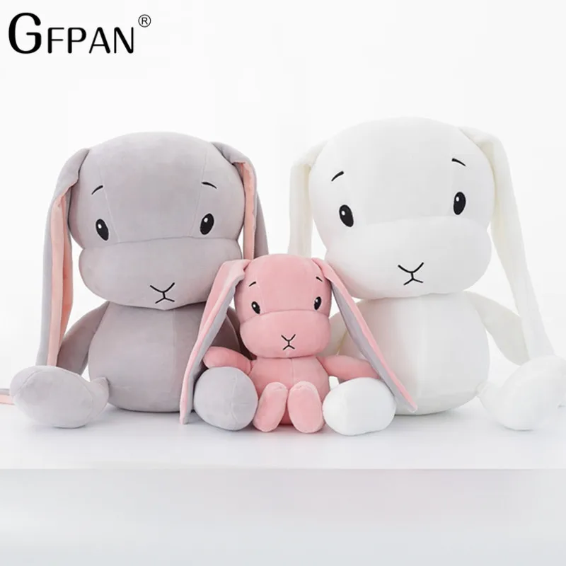 1 шт. 30 см Счастливая кукла Kawaii длинные уши набитый кролик мягкое плюшевое