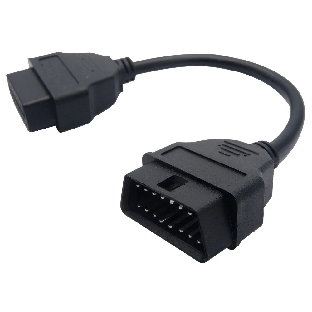 Абсолютно 20 см OBDII OBD2 16Pin мужской и женский автомобильный диагностический удлинитель