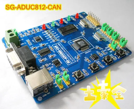 

Free Shipping CAN bus development board module ADUC812 / CAN SJA1000 development board /422/485/AD