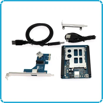 

Wholesale PCI-e x1 to ExpressCard 34 54 mm slot extender Adapter PCI express Card to Express Card Converter Reader