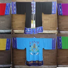 Унисекс красный/фиолетовый/йеллоублю высокое качество даосская вышивка cassockgarments Taoism костюмное платье Единоборства robeclothes униформа