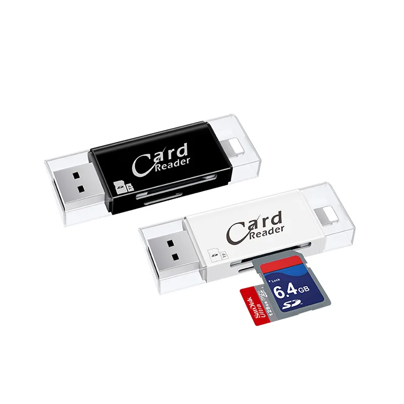 Саго 3 в 1 OTG картридер высокоскоростной USB2.0/USB3.0 Smart Card reader TF/SD карты reader для компьютера телефона Android адаптер