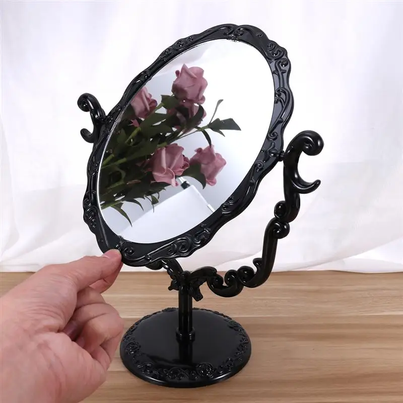 Настольное зеркало для макияжа стол вращающееся косметическое зеркало винтажное боковое зеркало с розовой бабочкой