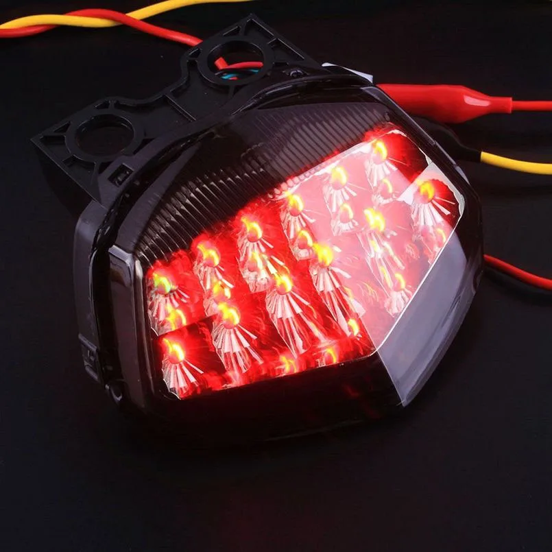 New Integrated LED Tail Brake Turn Signal Light Lamp For Kawasaki NINJA 250R 08-12