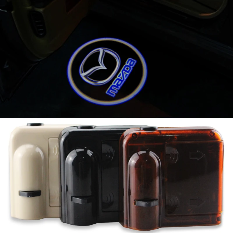 Wireless Led Logo Projector Door welcome light for Mazda 2 3 4 5 6 Mazda2 Mazda3