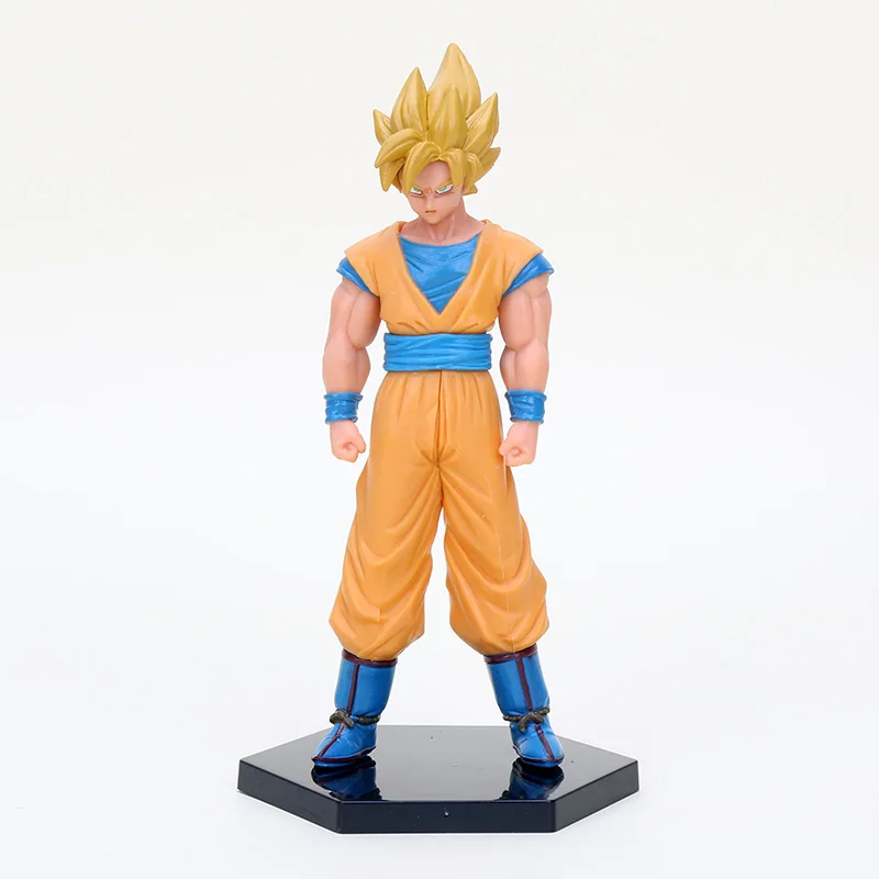 17 стилей Dragon Ball Z DBZ Kuririn Vegeta trunks Freeze Son Goku SON Gohan Piccolo Freeza Beerus Фигурки игрушки - Цвет: 15cm yellow goku bag